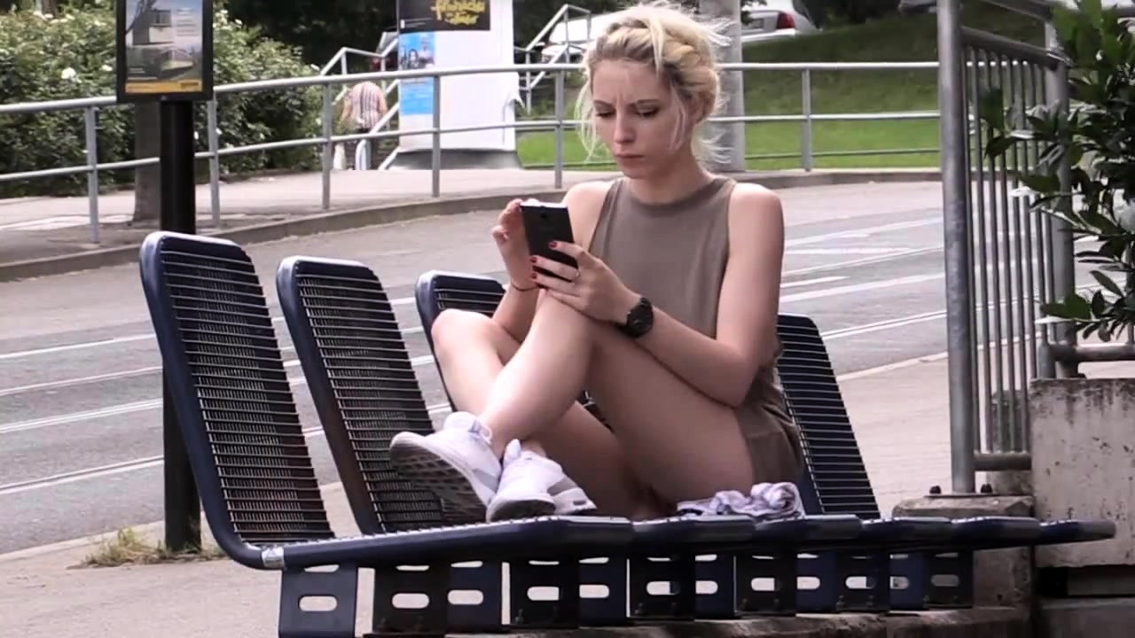Public Teen - Pretty Blonde Teen Exposes Her Tight Slit In A Public Place Video at Porn  Lib