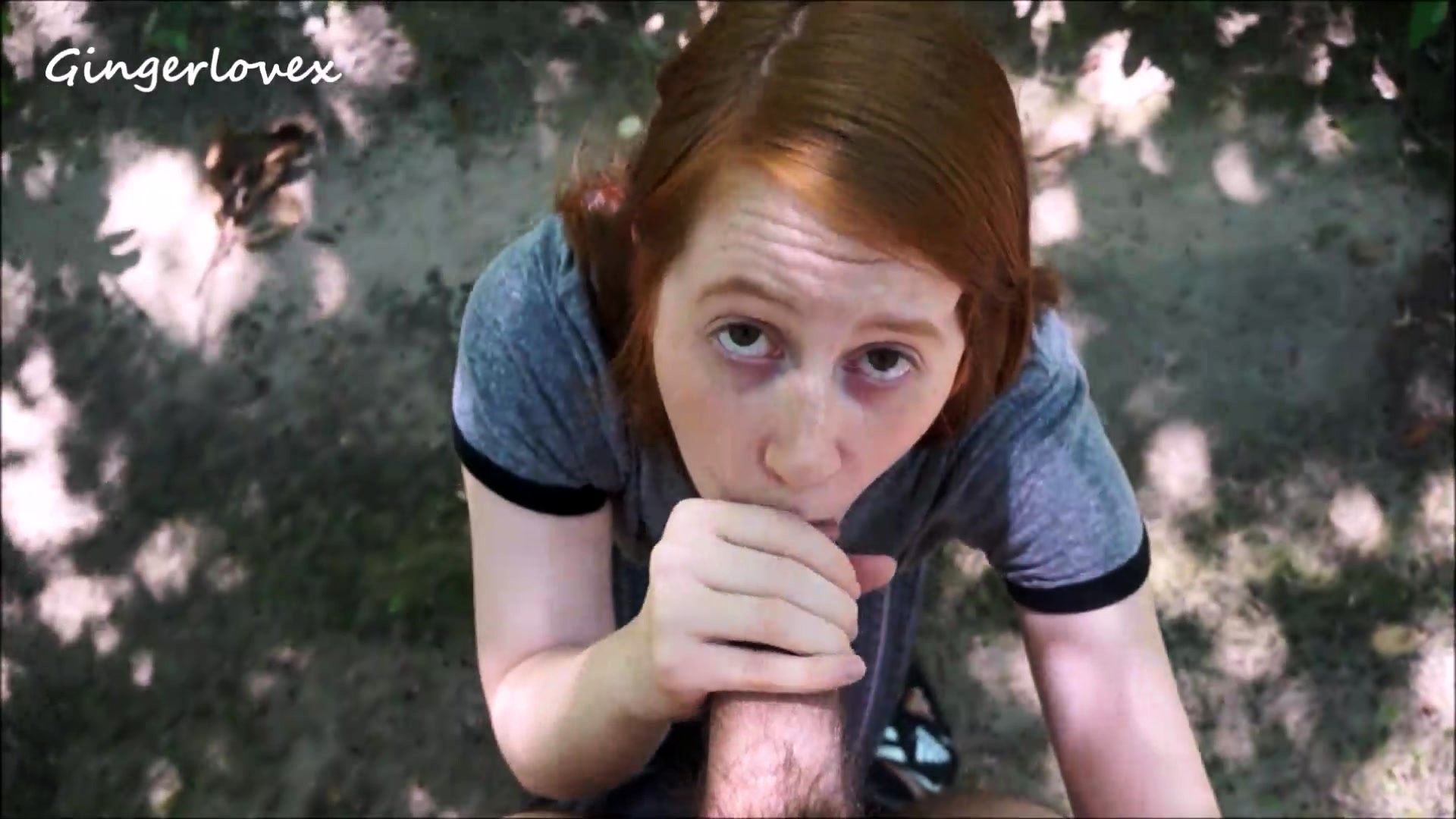 Luscious Redhead Enjoying Outdoor Doggystyle Sex POV Style Video at Porn